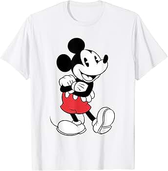 Amazon.com: Disney - Mickey Mouse Mad Stance T-Shirt