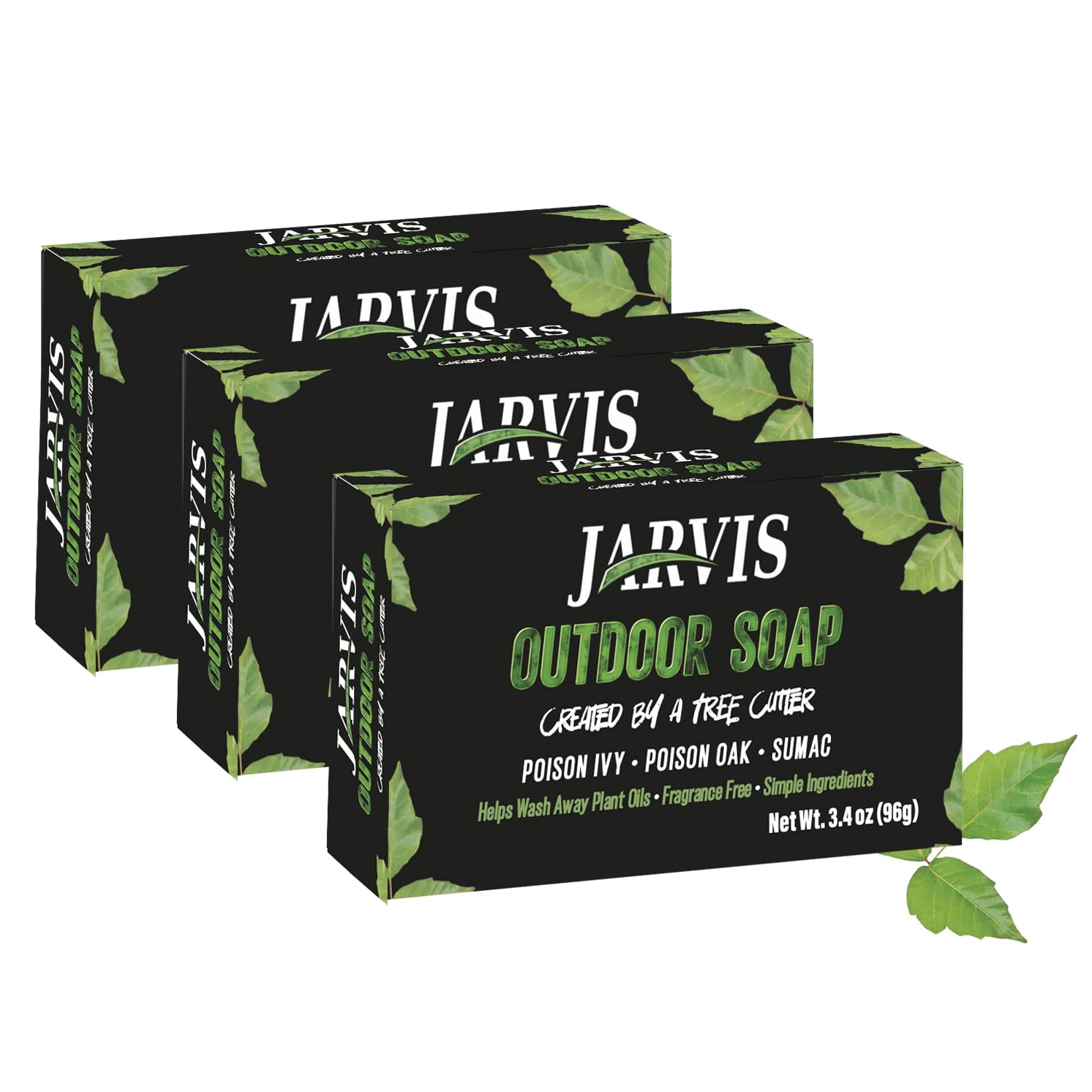 Poison Ivy Soap Bar | Treatment for Poison Ivy, Oak & Sumac | Fast Itch Relief and Soothing of Rashes, Redness & Inflammation | Simple Skin Care Ingredients | 3 pack | 3.4 Ounces (3)