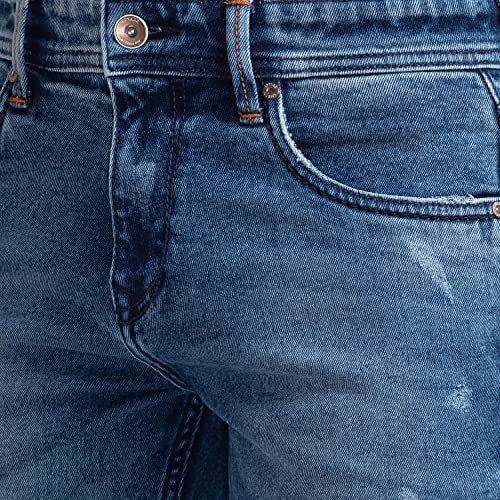 Image of Spykar Men Mid Rise Slim Fit Jeans