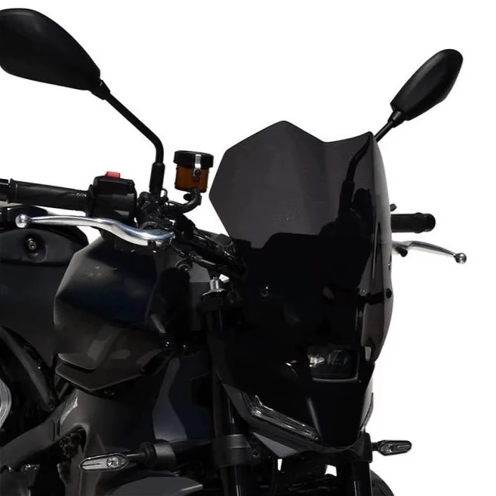 Deflektor motocykla Pasuje do YAMAHA Pasuje do MT-09 MT09 SP 2024 2025 Przednia szyba sportowa Deflektor szyby przedniej Akcesoria motocyklowe spojler przedłużający szyba przednia(Black)
