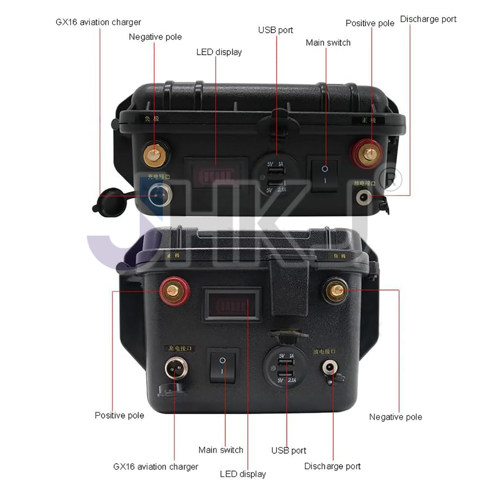 Batteria al Litio 12V 60Ah 80Ah 100Ah 120Ah 150Ah 200Ah Batteria per propulsore da Esterno 24V 60Ah 100Ah Batterie per Barche da Pesca con Caricabatterie