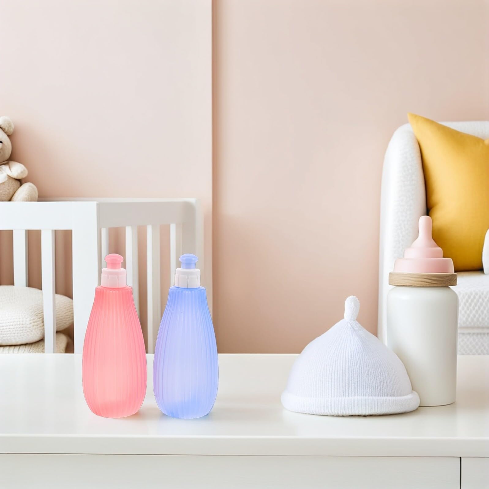 Milisten Tragbares 2 Stück Bidet 350 Ml aus Pp für Präzise Reinigung und Einfache Handhabung für Reisen und Babypflege Unterwegs