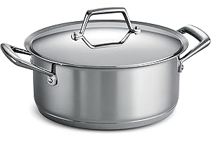 Tramontina Gourmet Tri-Ply Clad Covered Dutch Oven, 5-Quart