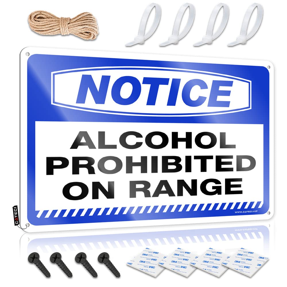 HELIOFORGE Funny Garage Signs For Men Notice Alcohol Prohibited On Range Tin Sign Things For Boys Room Funny Signs Billiard(30X40CM)