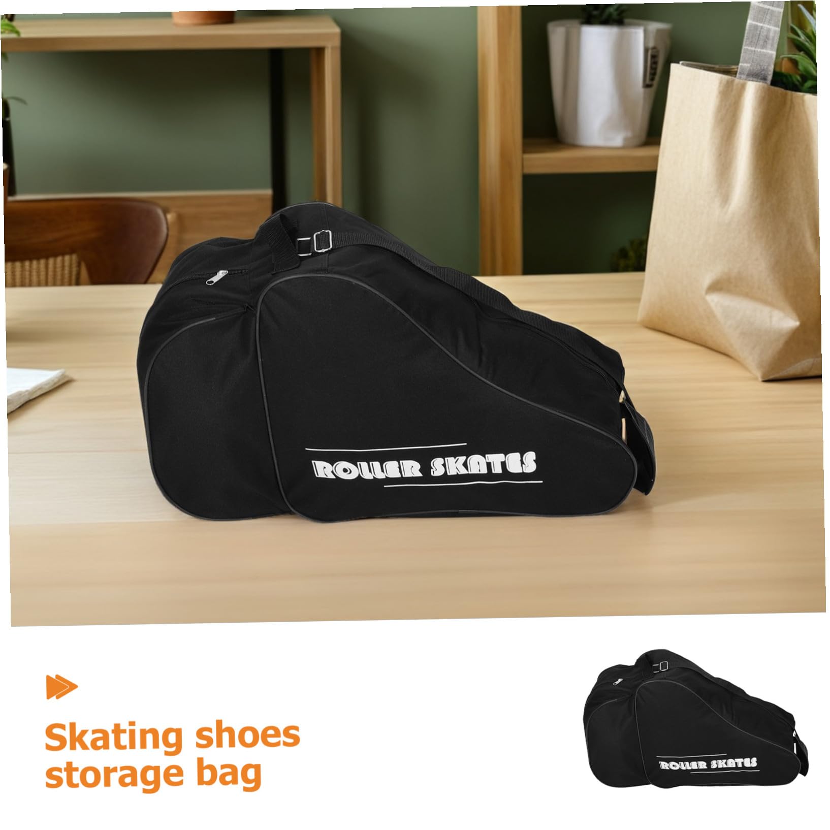 2 Bolsas para Patines Mochila para Patines De Hockey sobre Hielo Bolsa para Guardar Zapatos De Patinaje Unisex para Adultos De Hielo En