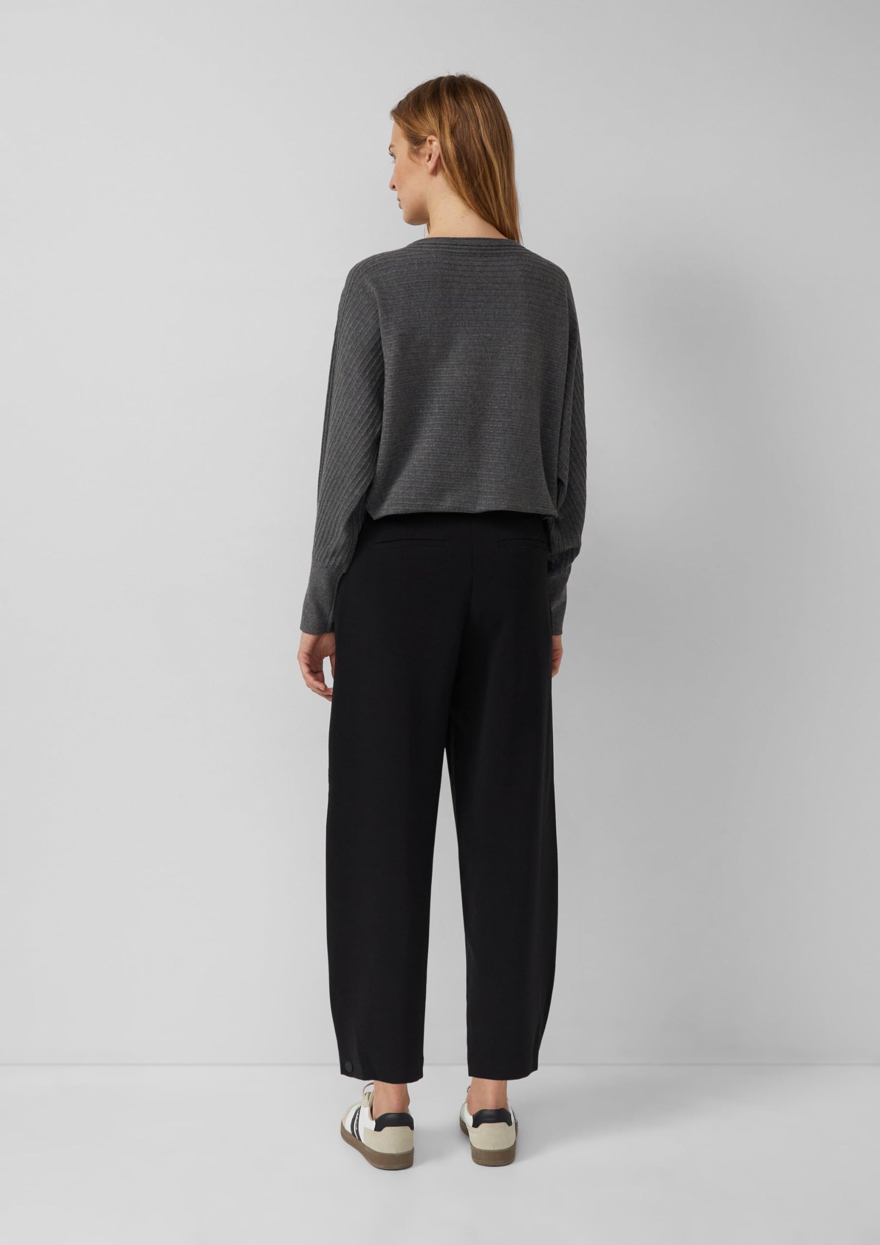 s.Oliver Damen Strickpullover – Relaxed Fit, Fledermausärmel, Rundhals