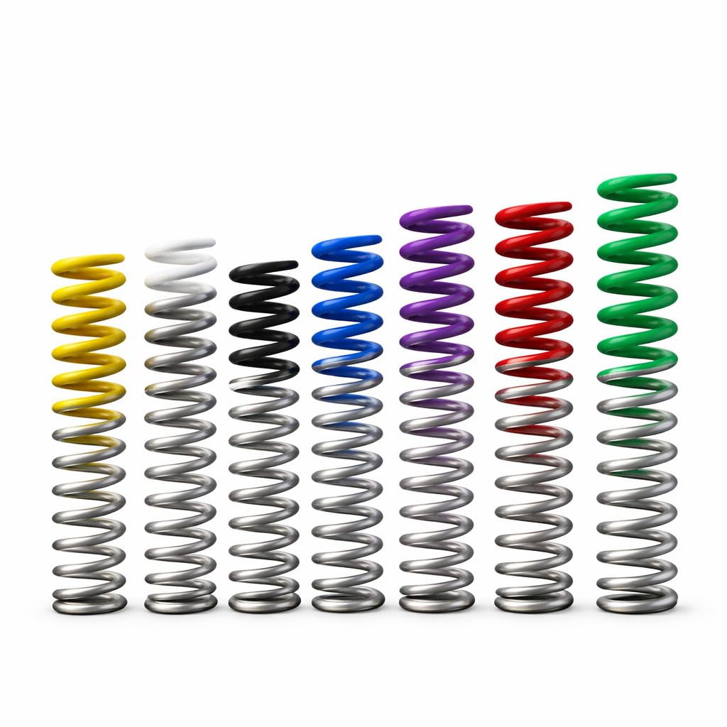 7-Piece Recoil Spring Kit for Full-Size 1911 Pistols – 7–18 lb Color-Coded Tuning Set – Precision Chrome-Plated Steel Springs for Smooth Cycling, Balanced Recoil & Reliable Slide Performance