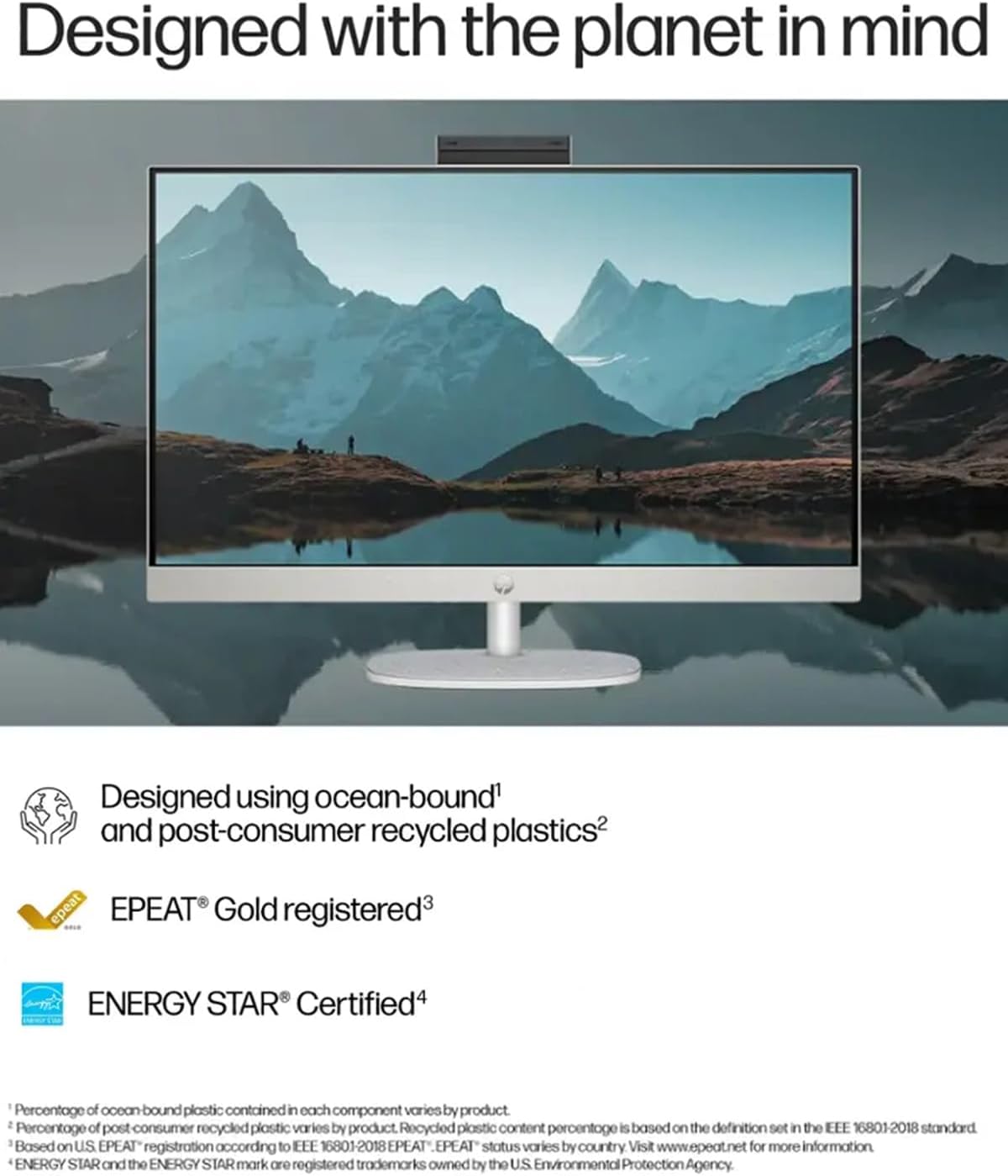 HP All-in-One Desktop - 27'' FHD Touchscreen Computer, Windows 11 Pro, Wireless KB & Mouse, Intel 12-core Ultra 7 155U, Wi-Fi 6, Bluetooth, Adjustable Height, Anti-Glare (16GB RAM | 1TB SSD) image 6 of 8 B0FJ87XTT9