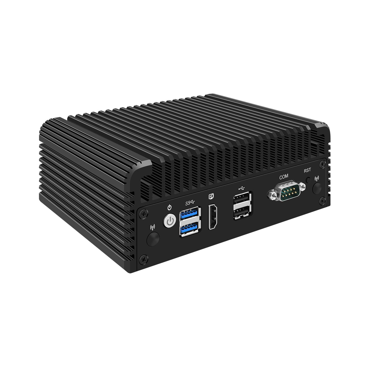 Micro Firewall Appliance, Mini PC, PFSense, Mikrotik, OPNsense, Untangle, VPN, Router PC, Celeron J4125, RJ23, AES-NI, 4 x I211-AT LAN, COM, HDMI, 4 x USB, 4G RAM, 64G SSD