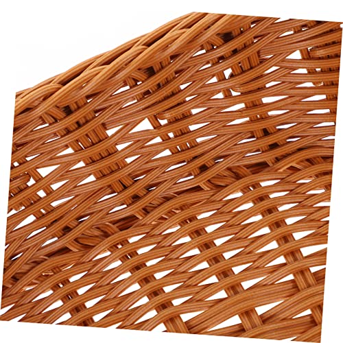 Cesta tejida de almacenamiento (pack de 3) para frutas, pan y dulces en el escritorio 3
