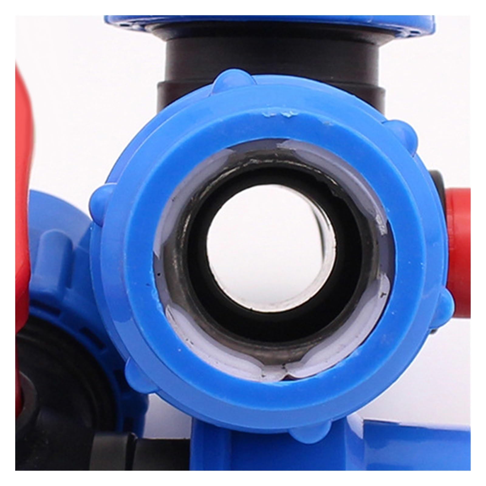 Vanne à boisseau sphérique 3 voies en PE de 25 mm, séparateur d'eau du robinet, connecteur rapide en plastique, raccords de tuyauterie d'irrigation(50mm)