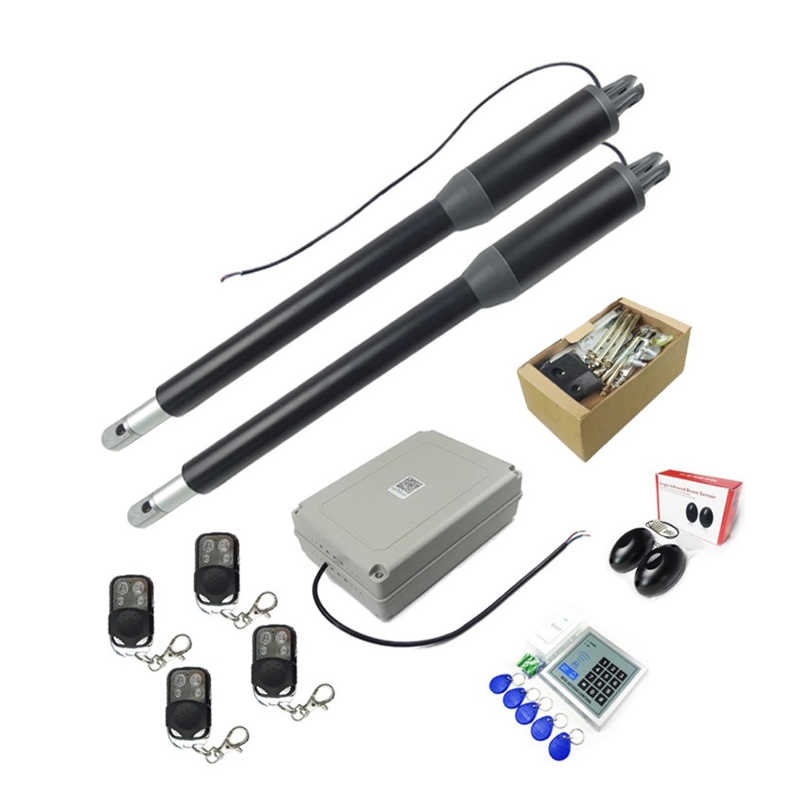 Electric Gate Opener Kit, 200 kg układ silnika słonecznego automatyczne drzwi AC220V/AC110V siłownik sterownika bramy skrzydłowej idealny garnitur otwieracz bram,Widely Used(KIT9)