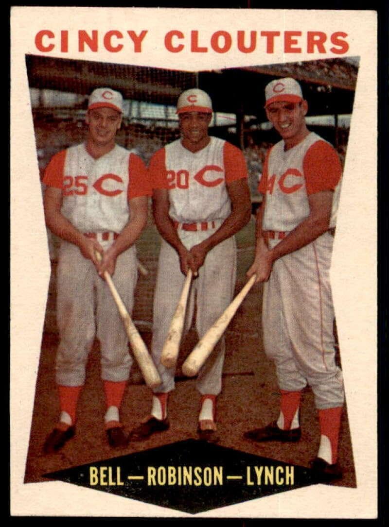 Cincy Clouters/Gus Bell/Frank Robinson/Jerry Lynch Card 1960 Topps #352 - Slabbed Baseball Cards