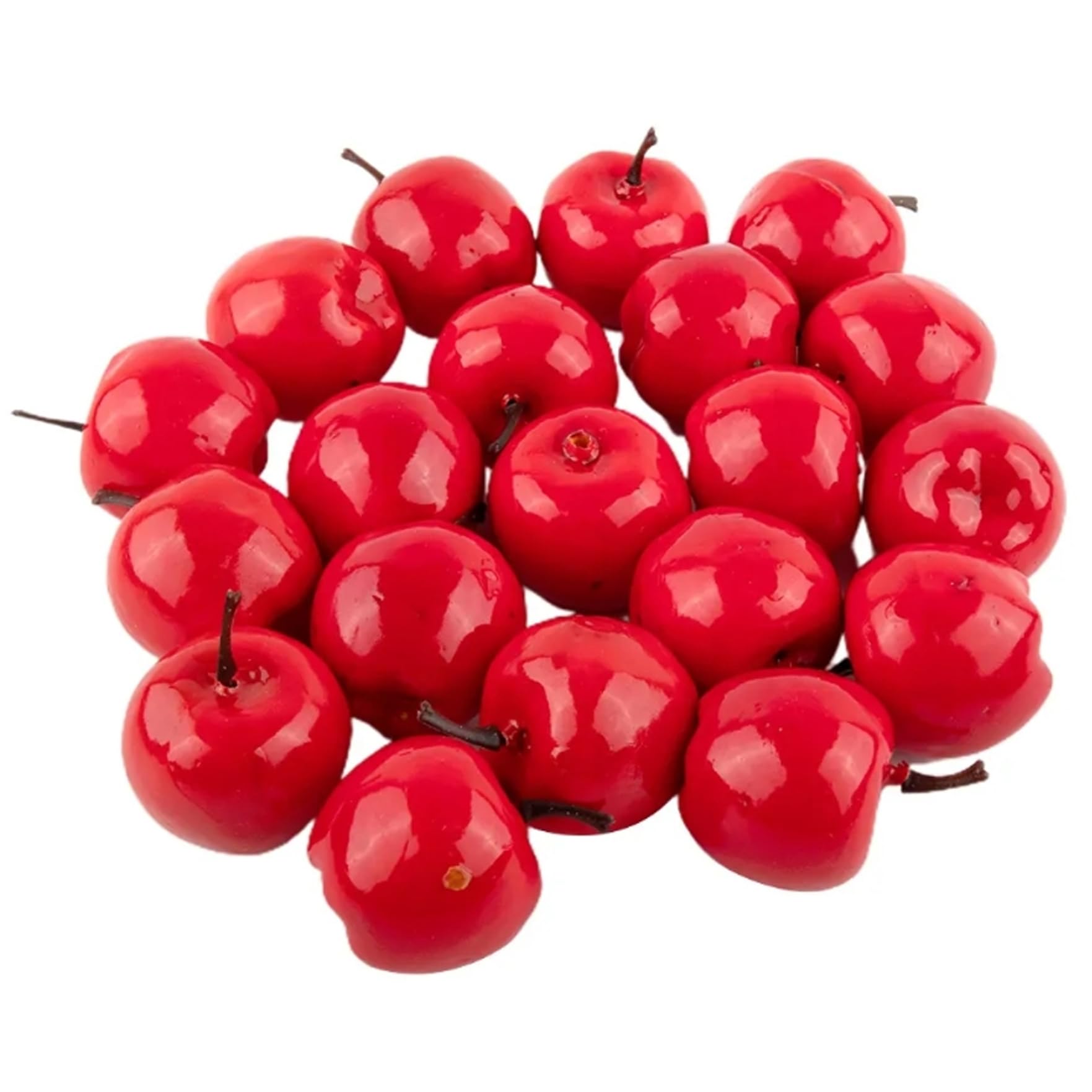 Xjklbyq Style 1 Artificial Apples 20Pcs 1.2X1.4inch Simulation Realistic Christmas Mini Apples Unfading Decorative Fake Apples For Xmas Party Photography, Mini Apples