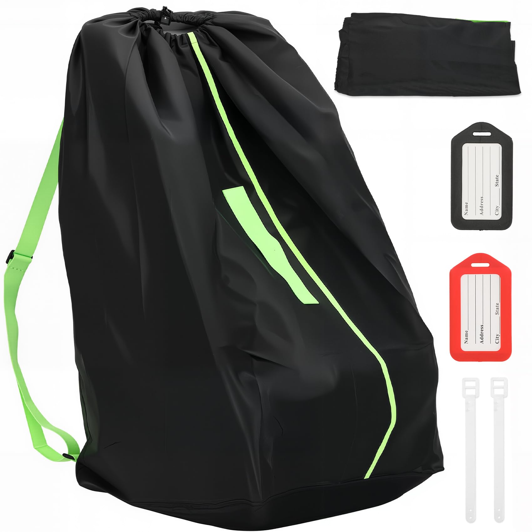 car seat travel bag for airplane carseat bags for air travel waterproof durable carrier cover for infant amp toddler car seatsportable carseat cover with shoulder straps and 2 luggage tags
