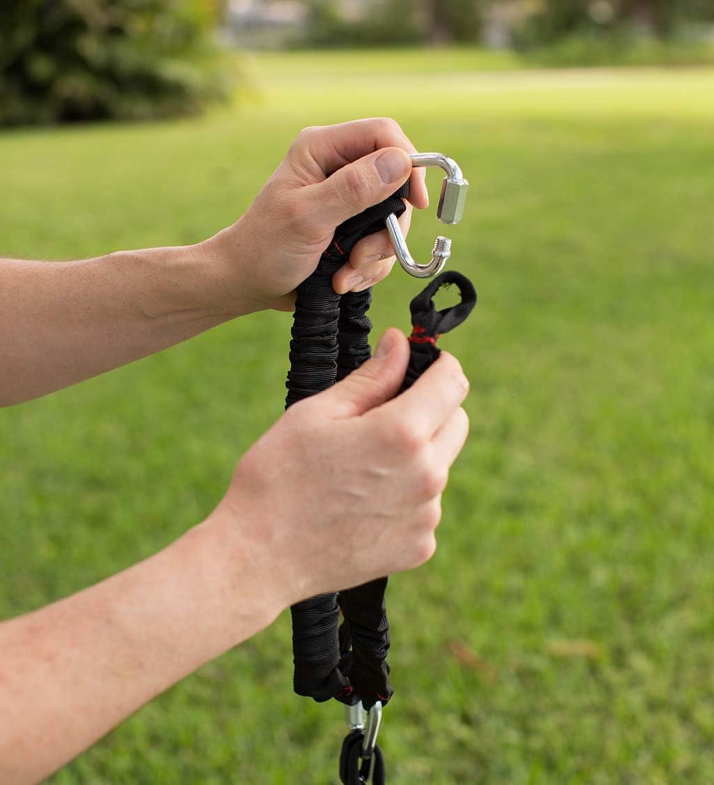 Flаѕh Sаlе HearthSong 2-in-1 BungeeBounce Tree Swing for Kids with Hanging Rings, 64 L x 24 W, Holds Up to 120 lbs.