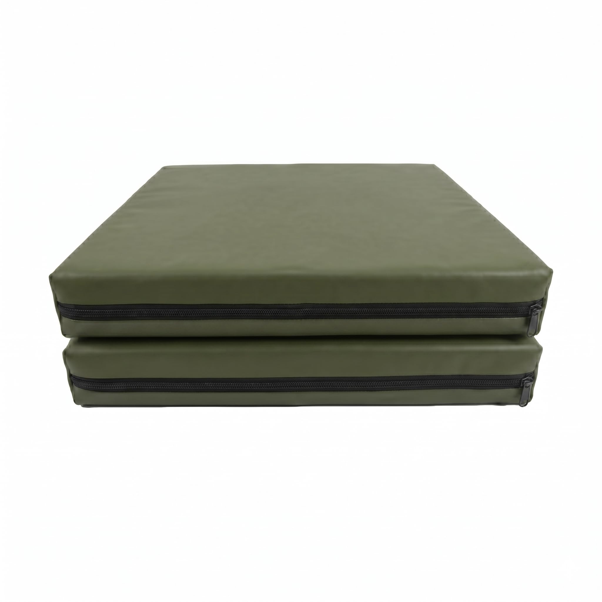 Luxe & Komfort Rattan Chair Cushion Replacement – Waterproof Outdoor Seat Pads 47 x 43 x 5 cm – Thick Padded Garden Furniture Cushions – Pack of 2, 4, 6 or 8 – Multiple Colours (2, Olive Green)