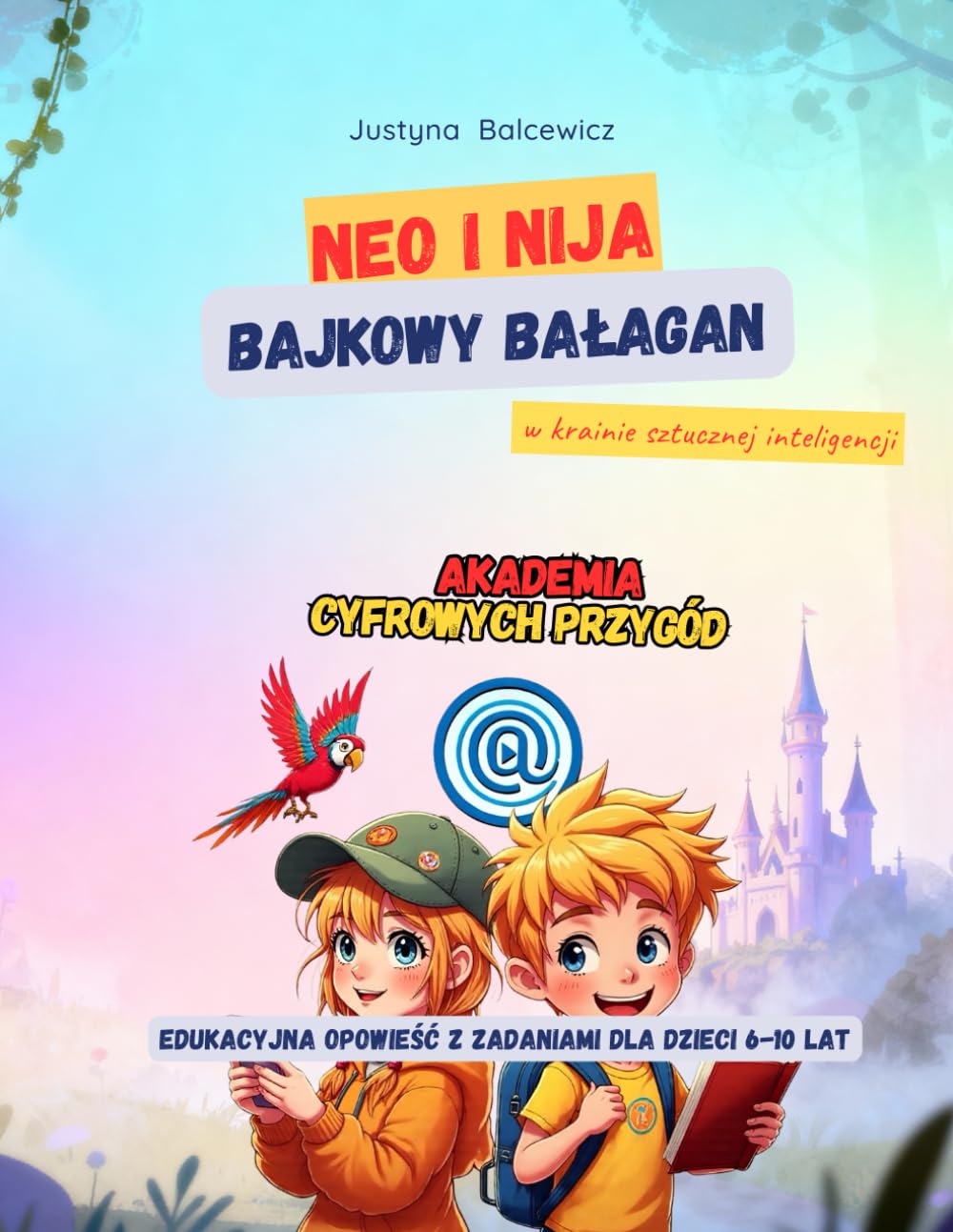 Neo i Nija. Bajkowy Bałagan w Krainie Sztucznej Inteligencji, Akademia Cyfrowych Przygód, bajka edukacyjna z zadaniami offline i online dla dzieci ... labirynty): Rozwijaj kompetencje cyfrowe