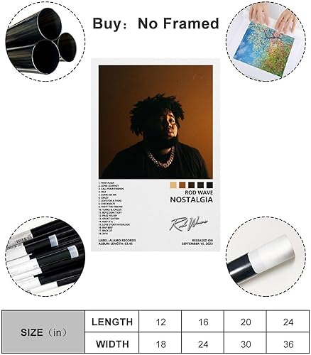 Miniatura 2 de BIARA Póster con diseño de ondas de barra, pósteres de Nostalgia, para habitación, estética, lienzo, arte de pared, decoración de dormitorio, 16 x