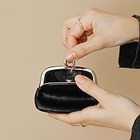 LISSETTE 黒がま口ポーチ LISSETTE 黒がま口ポーチ LISSETTE 黒がま口ポーチ バッグ・ポーチ