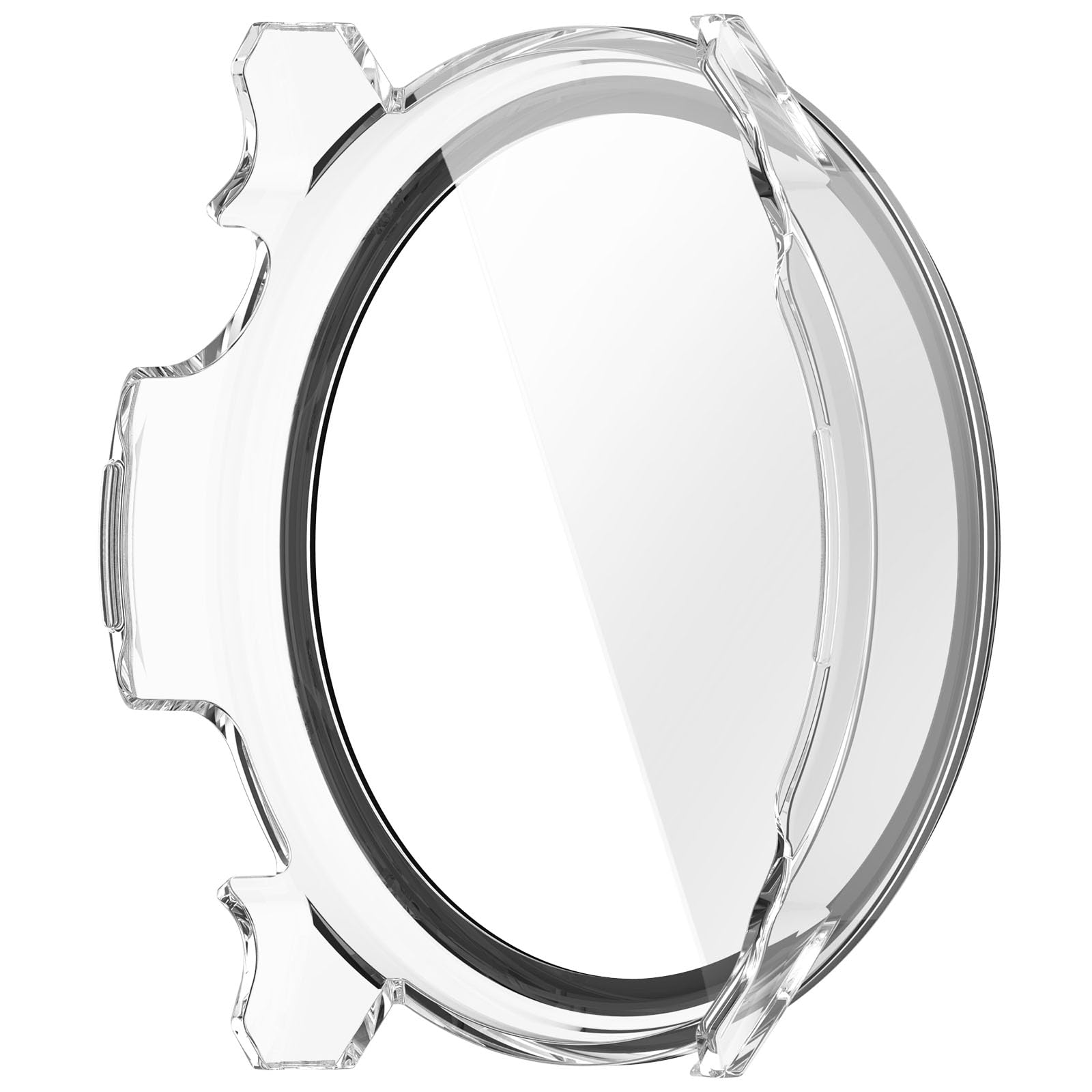 Etui kompatybilne z Garmin Venu 4 z osłoną ekranu, matowa obudowa ze szkła hartowanego PC, pełna osłona na cały korpus dla Venu 4 45mm/41mm (Przezroczysty, 41mm)