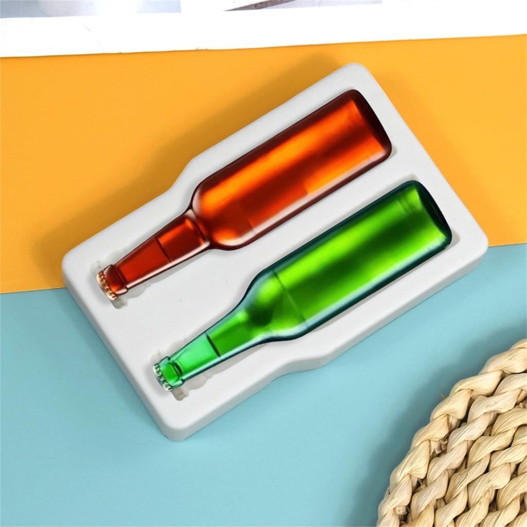 Homes Kitchen Baking Tool Silicone Beer Bottle Shape Cake Moulds for Dessert