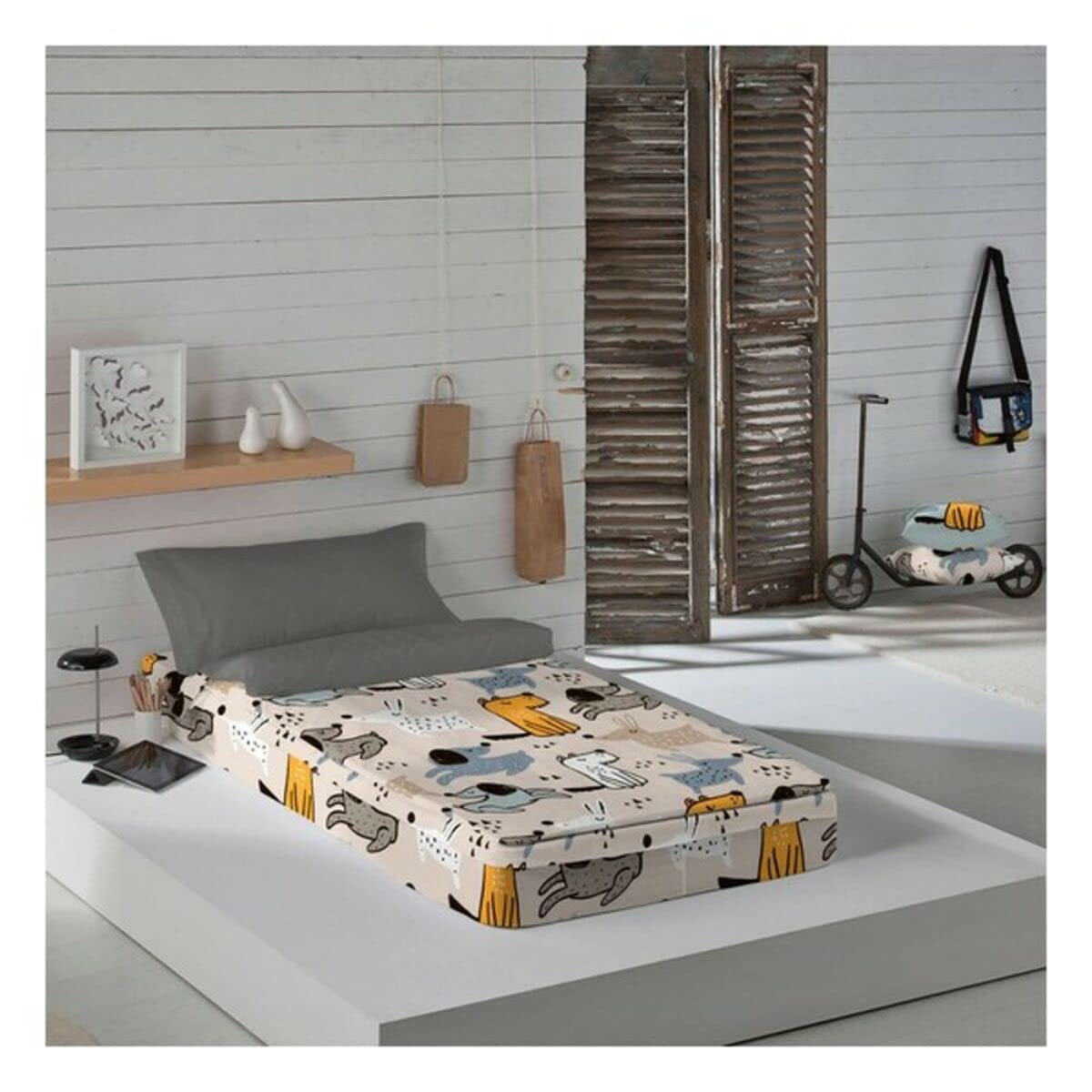 Sacco copripiumino senza imbottitura (90 x 190 cm) (letto da 90 cm)