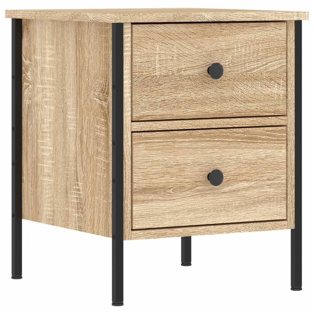 vidaXL Mesita de Noche Madera de ingeniería Roble Sonoma 40x42x50 cm