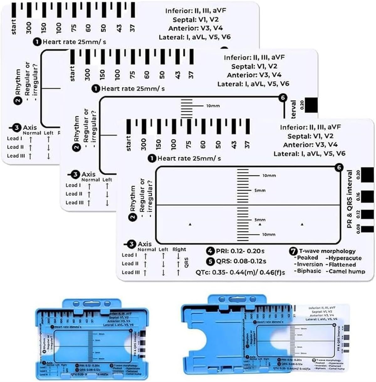 Ecg Ruler , ECG 7 Step Ruler, ECG 7 Step Ruler For ECG/EKG ...