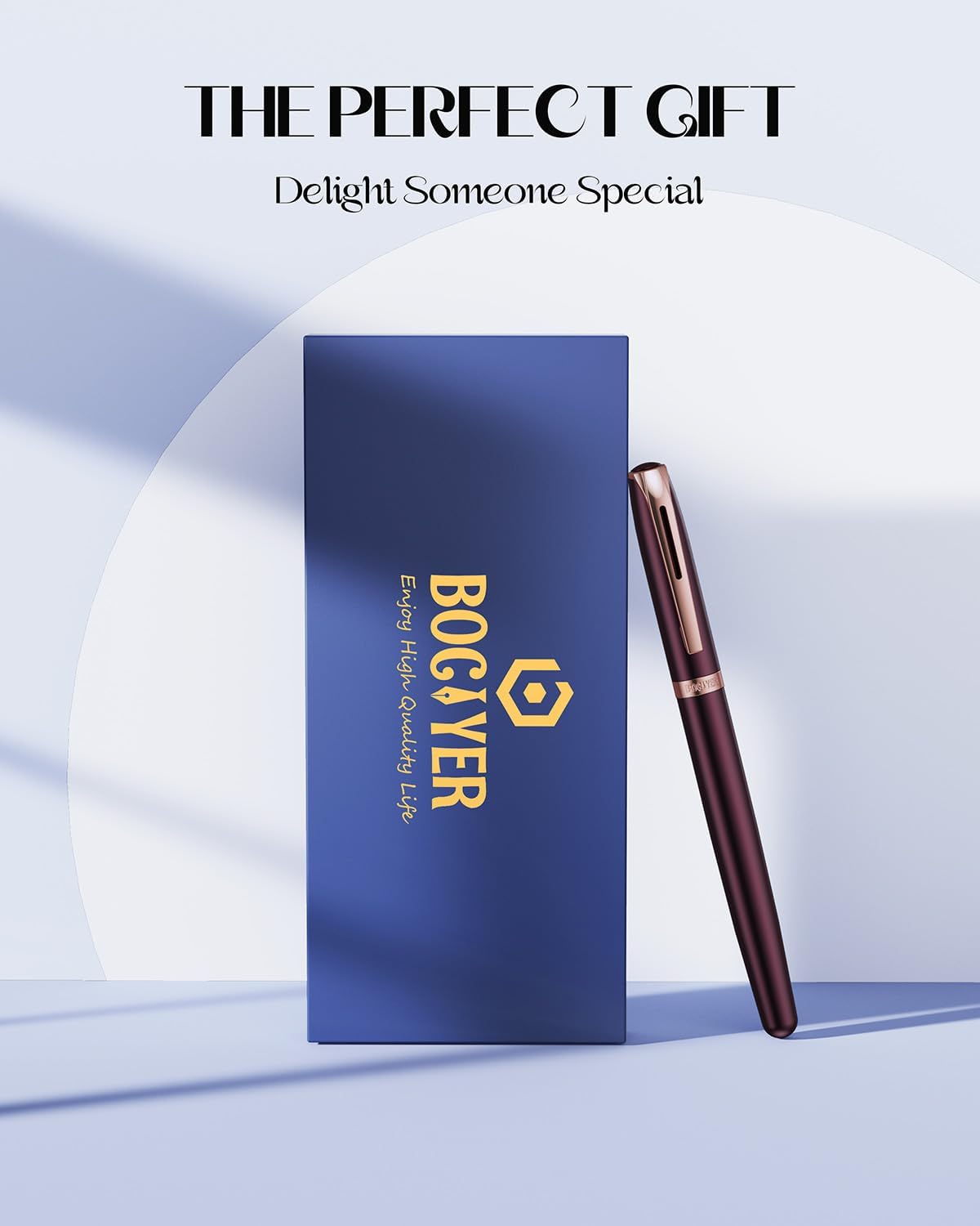 samurai Rollerball Liquid Ink Pen Set,Luxury Executive Writing Pen for the Office,Rollerball Pen Refillable,Schmidt Refill*2 And Gift Box,Roller Ball Pen Gift Set for Men & Women(Dark red) - Image 7