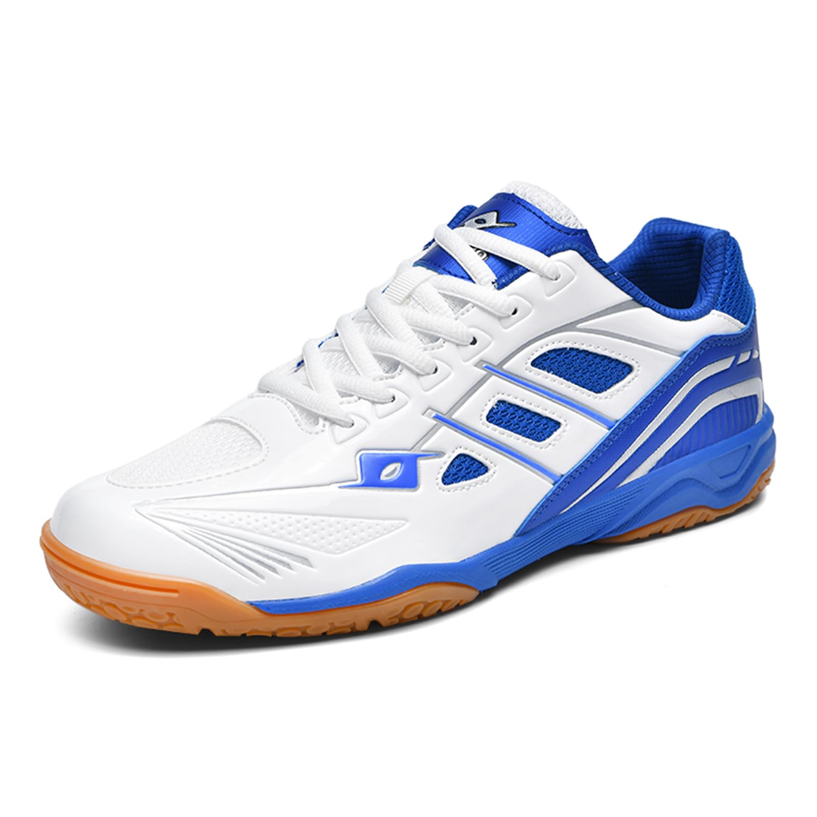 JiuQing Buty do badmintona Męskie Damskie Pickleball Tenisowe Squash Buty Antypoślizgowe Trampki do gry w pomieszczeniach i na zewnątrz Lekkie