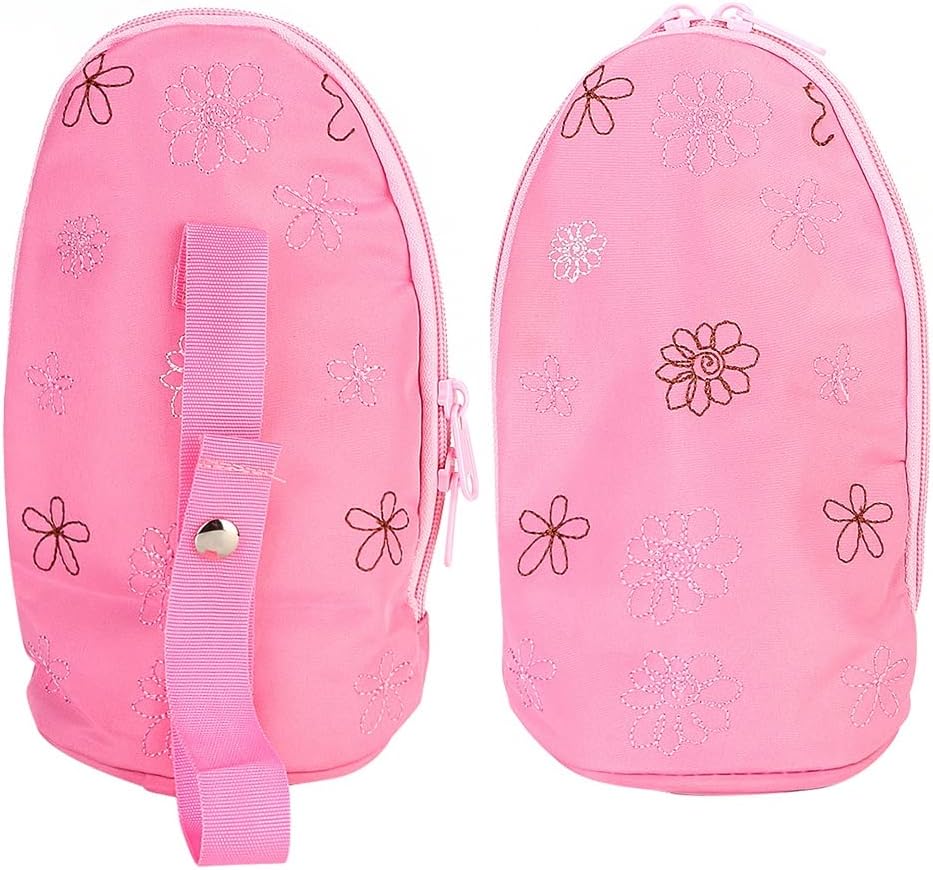 ミルクボトルバッグ 哺乳瓶バッグ断熱材防水看護ボトルバッグ環境にやさしい旅行用ハンドストラップ付き耐久性 暗いピンク ミルクボトルバッグ 哺乳瓶バッグ断熱材防水看護ボトルバッグ環境にやさしい旅行用ハンドストラップ付き耐久性 暗いピンク