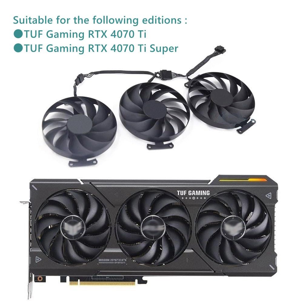 Amazon.co.jp: RAKSTORE グラフィックカード 冷却ファン 適用ASUS との
