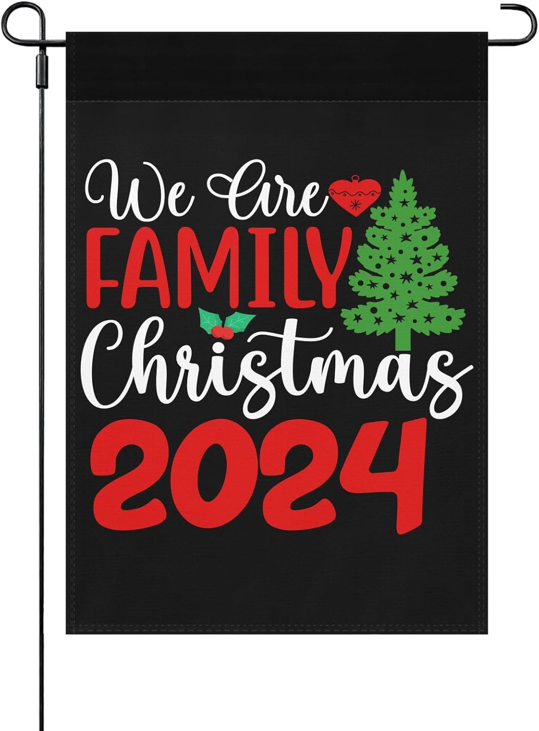 We Cure Family Christmas 2024 House Flag One Size Double