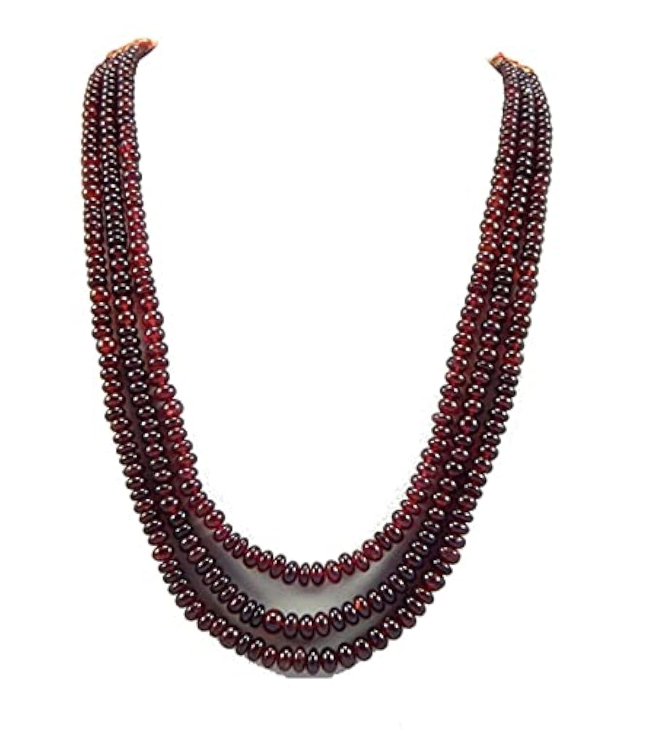Garnet Beads 3-6mm perles rondelles grenat rouge pour création bijoux lot 3 rangs
