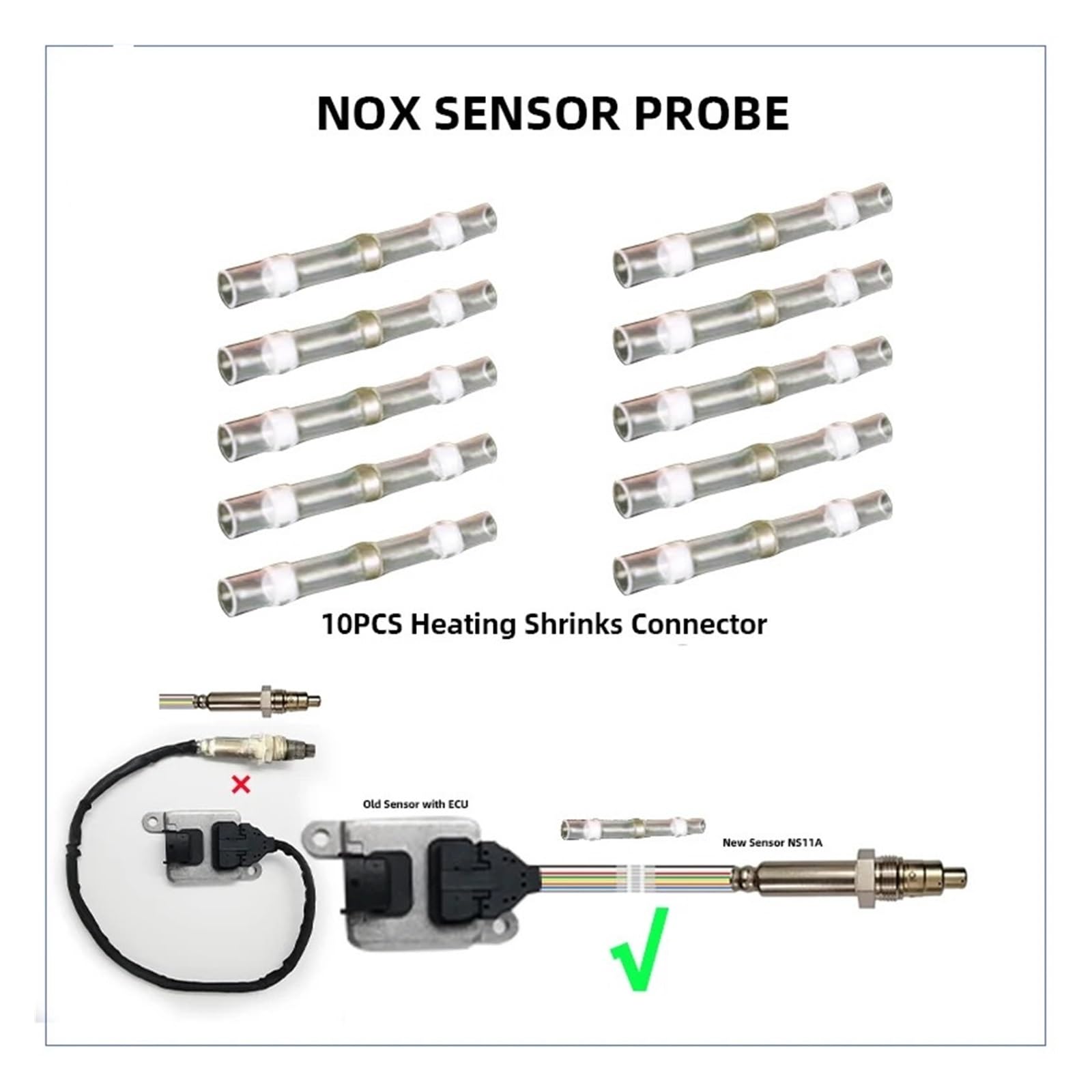 MhaRt A0009051412 Nitrogen Oxygen NOx Sensor, Compatible for Benz