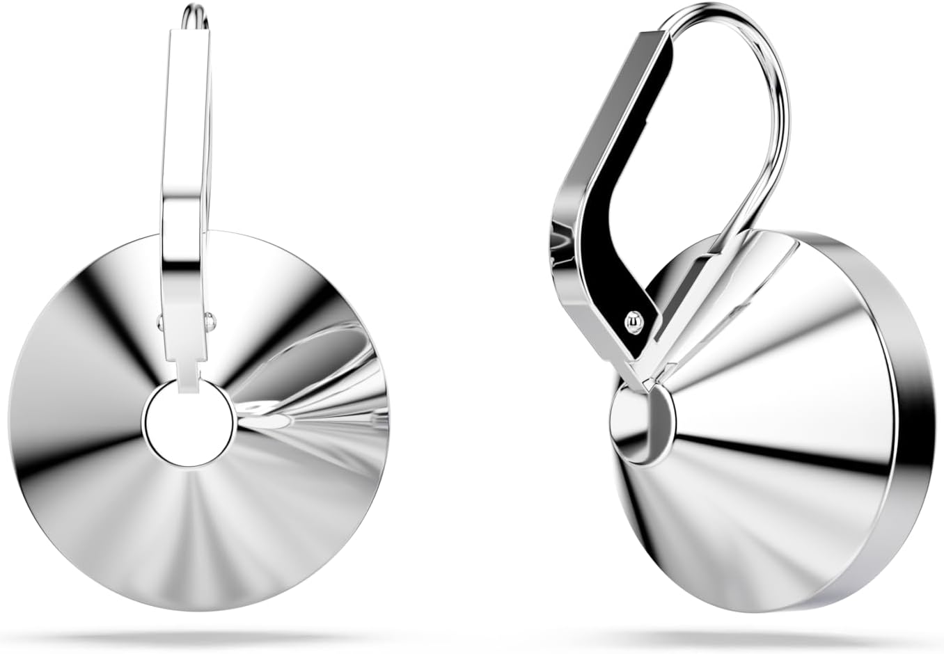 Swarovski Bella Drop Earrings, Round Cut Crystal, Lever Back Closure