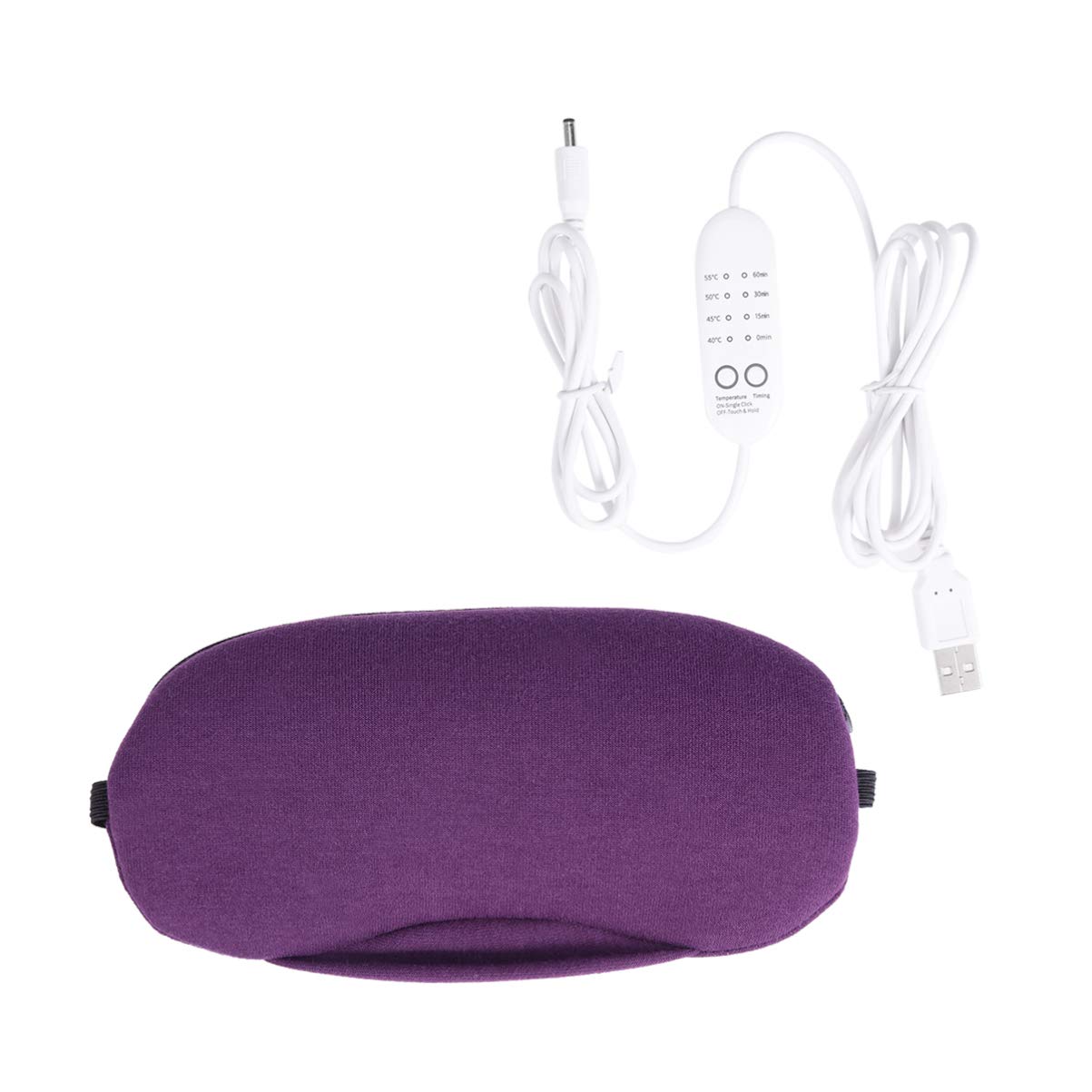 USB Dampf Augenmaske Lila Gewebe für Schlaf und Augenpflege