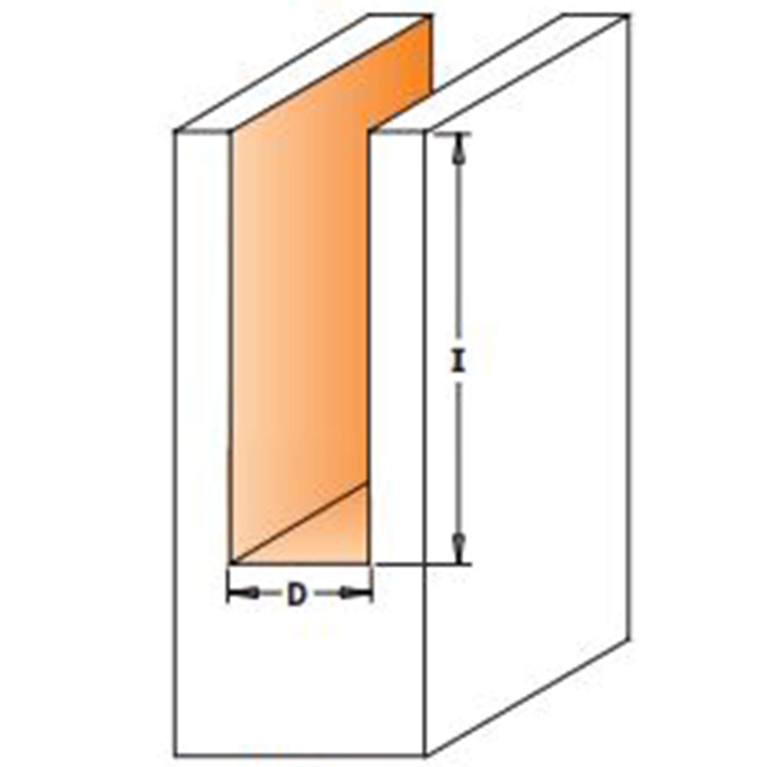CMT 912.080.11 - Fresa recta hwm =8 d=8x30