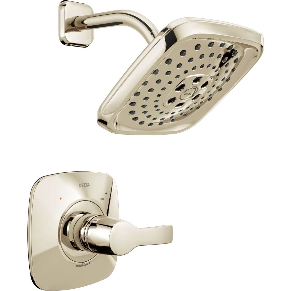 Garniture de douche Tesla T14252-PN finition luxe pour salle de bain