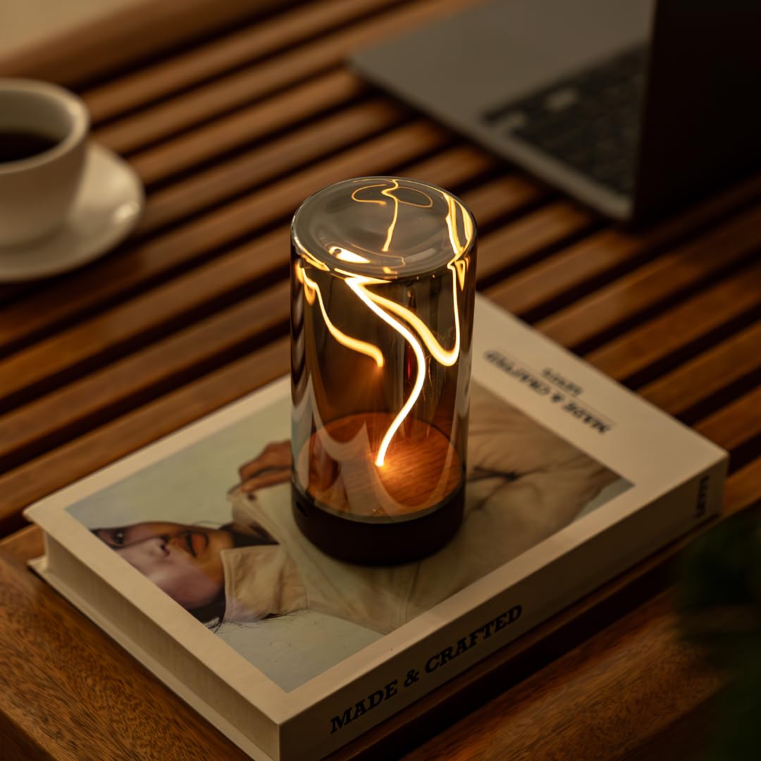 Gingko Solis Drift Light – Lampada da tavolo interattiva, ricaricabile, magnetica, a LED, luce d'atmosfera con luce calda
