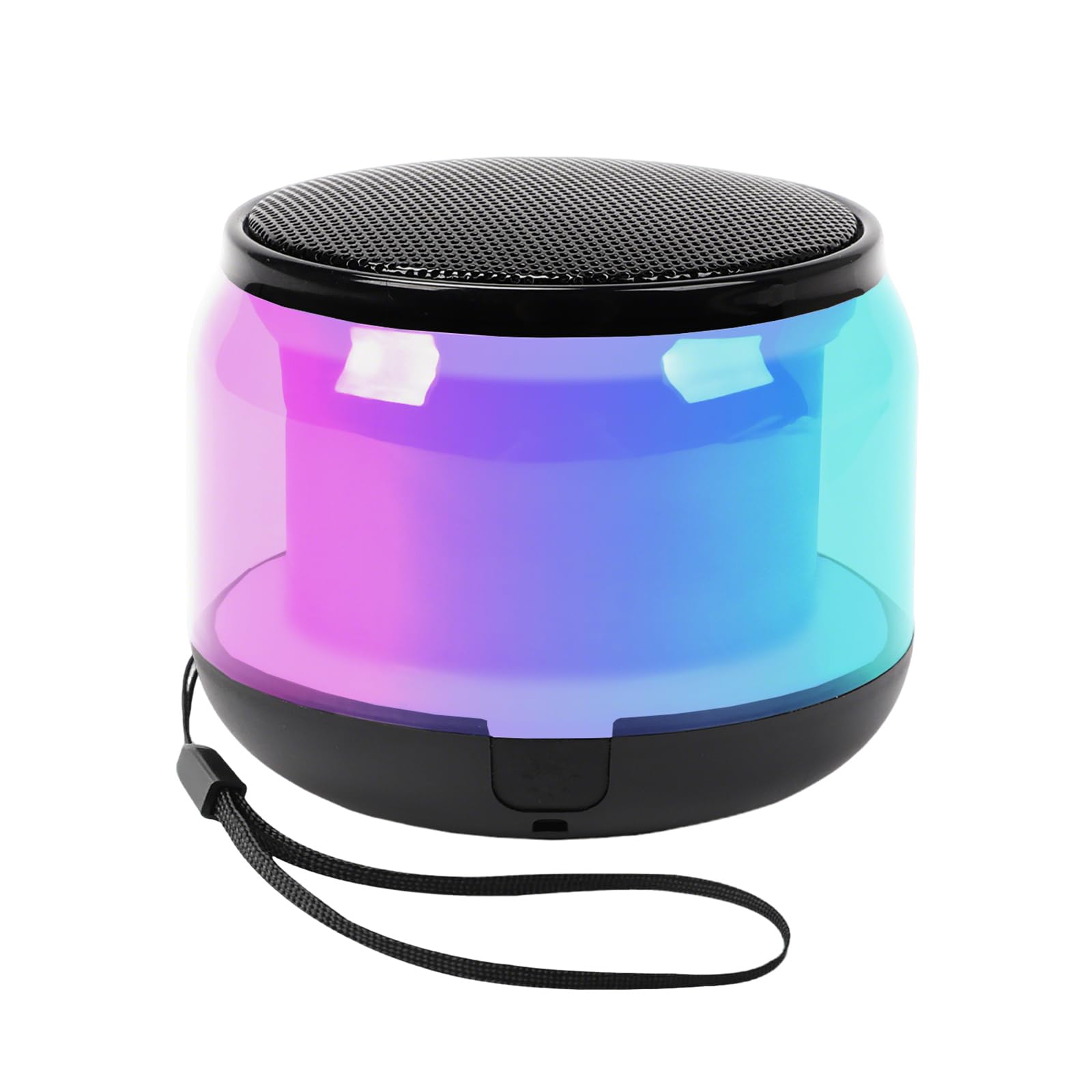 mumisuto Altavoz Bluetooth Pequeño Portatil con Sonido Envolvente 3D & Luce RGB, S100 Mini Altavoces Bluetooth, Speaker para iPhone, Android, emparejamiento TWS, Regalos para Niñas y Niños