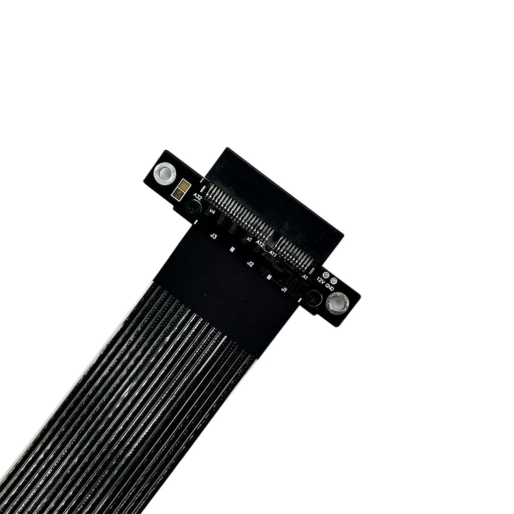 JMT ADT-K82S Adattatore di estensione PCIE5.0 da x4 a x8 Gen5 128 Gbps ad alta velocità, supporto scheda di rete, disco rigido, scheda USB (15 cm, K82SF-BK)