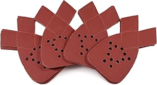 LEONTOOL 20 Pcs Mouse Sander Sandpaper 240 Grit 12 Hole Mouse Sander Pads with 2 Extra Tips for Replacement Hook and Loop Sandpaper for Mouse Sander Detail Sander Sandpaper Sanding Disc