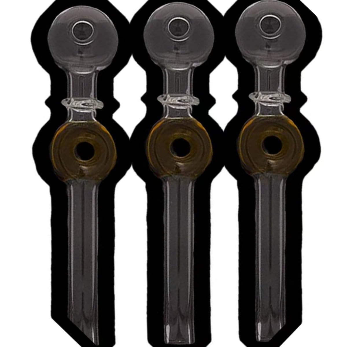 14CM Glaspfeife Crackpfeife ölpfeife Oil Pipe Glas Pipe Glass Pipe (3 STK)