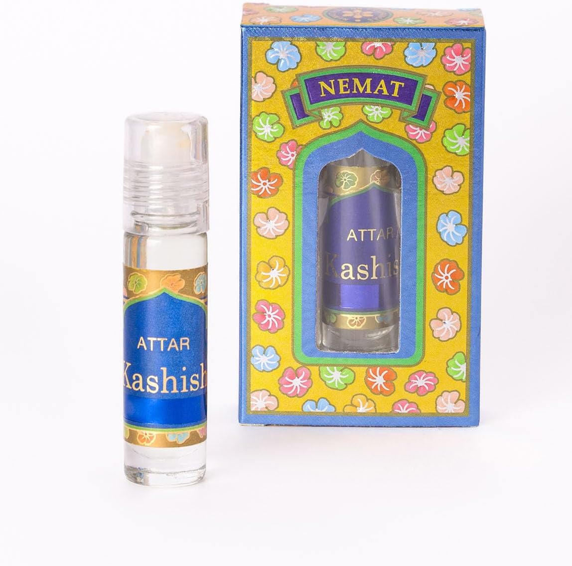 Attar Series Kashish Roll On No Alcohol 8-ML Men Women Long Lasting Traditional Fragrance Indian Itar,Atar Perfume Oil Citrus, Aqua 0.27 Floz