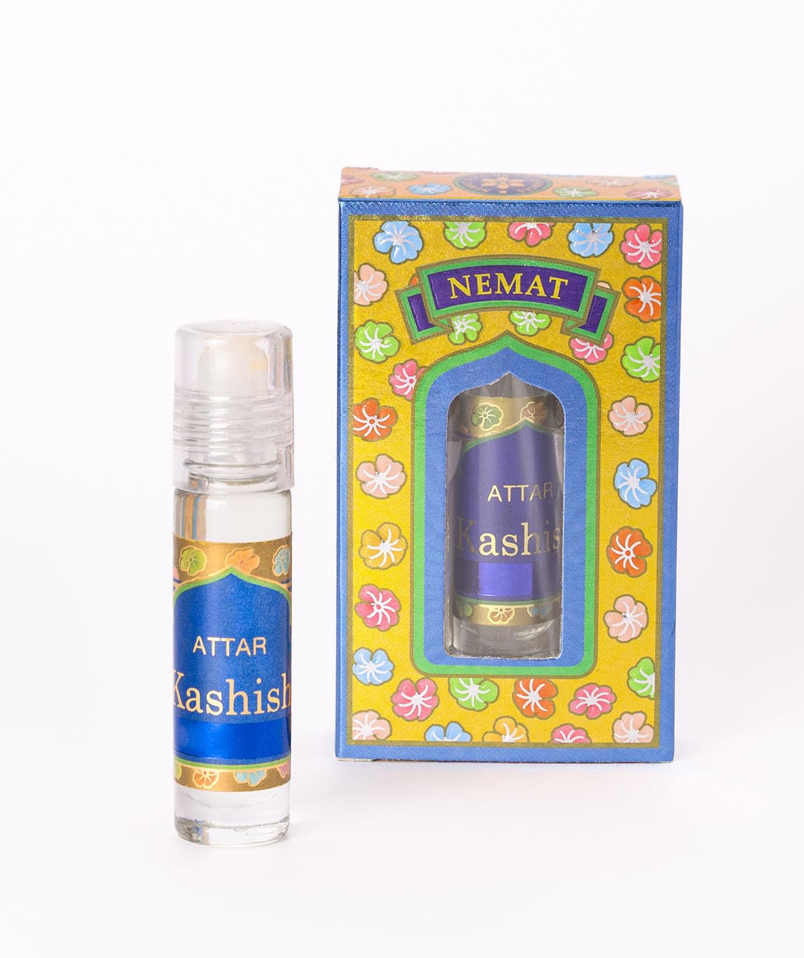 Attar Series Kashish Roll On No Alcohol 8-ML Men Women Long Lasting Traditional Fragrance Indian Itar,Atar Perfume Oil Citrus, Aqua 0.27 Floz