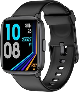 LIVIKEY LK-F1 Fitness Tracker: Heart Rate Sleep Monitor, IP68 Waterproof Pedometer Watch for Men Women, 7-Day Battery
