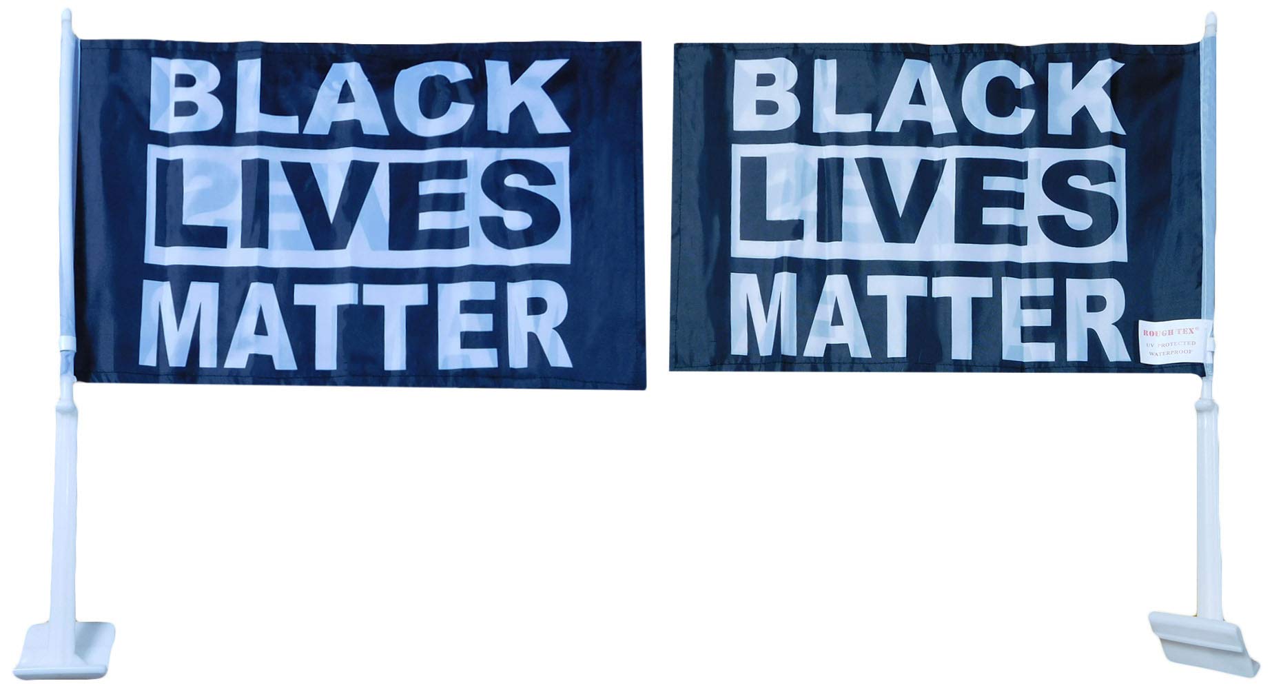 Trade Winds Black Live Matter BLM Black & White 68D Rough Tex Knit Double Sided 12x18 12