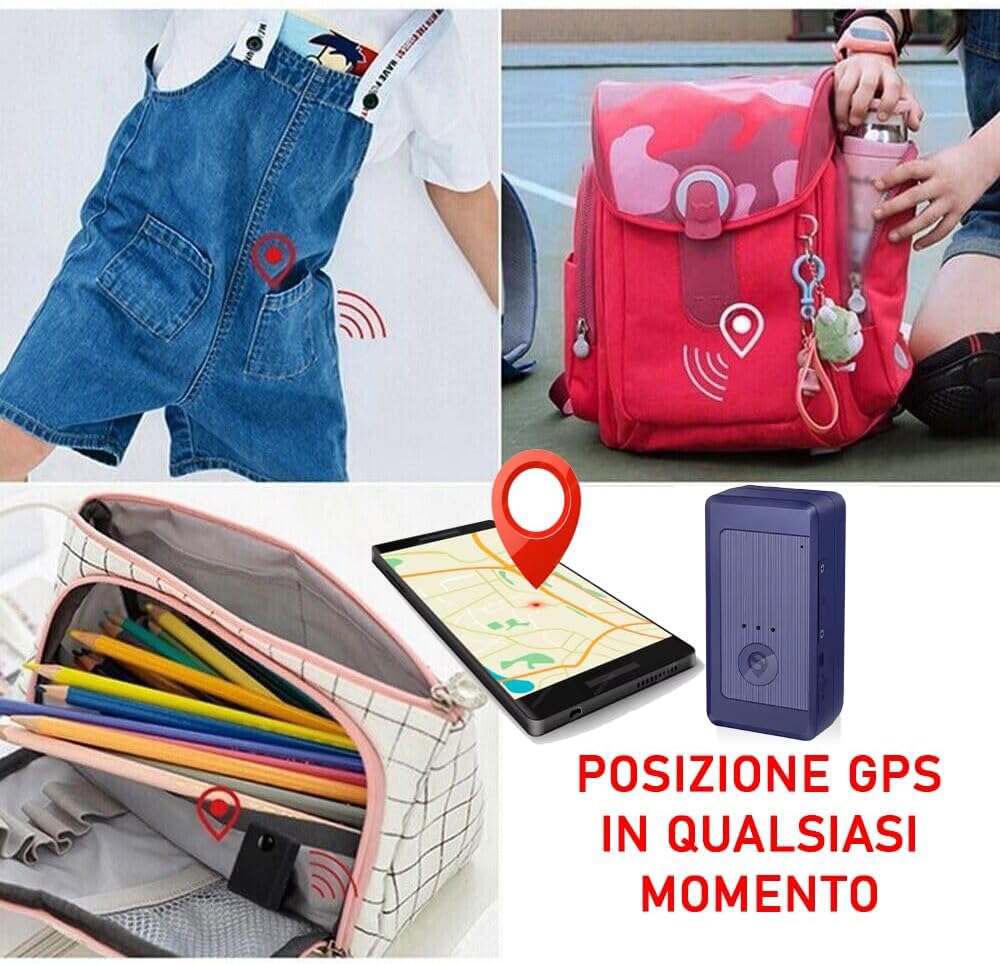 Micro enregistreur GSM et LTE 4G avec envoi d'enregistrements sur APP GPS Tracker Microphone espion appelez et écoutez Android ou Iphone (S21L)